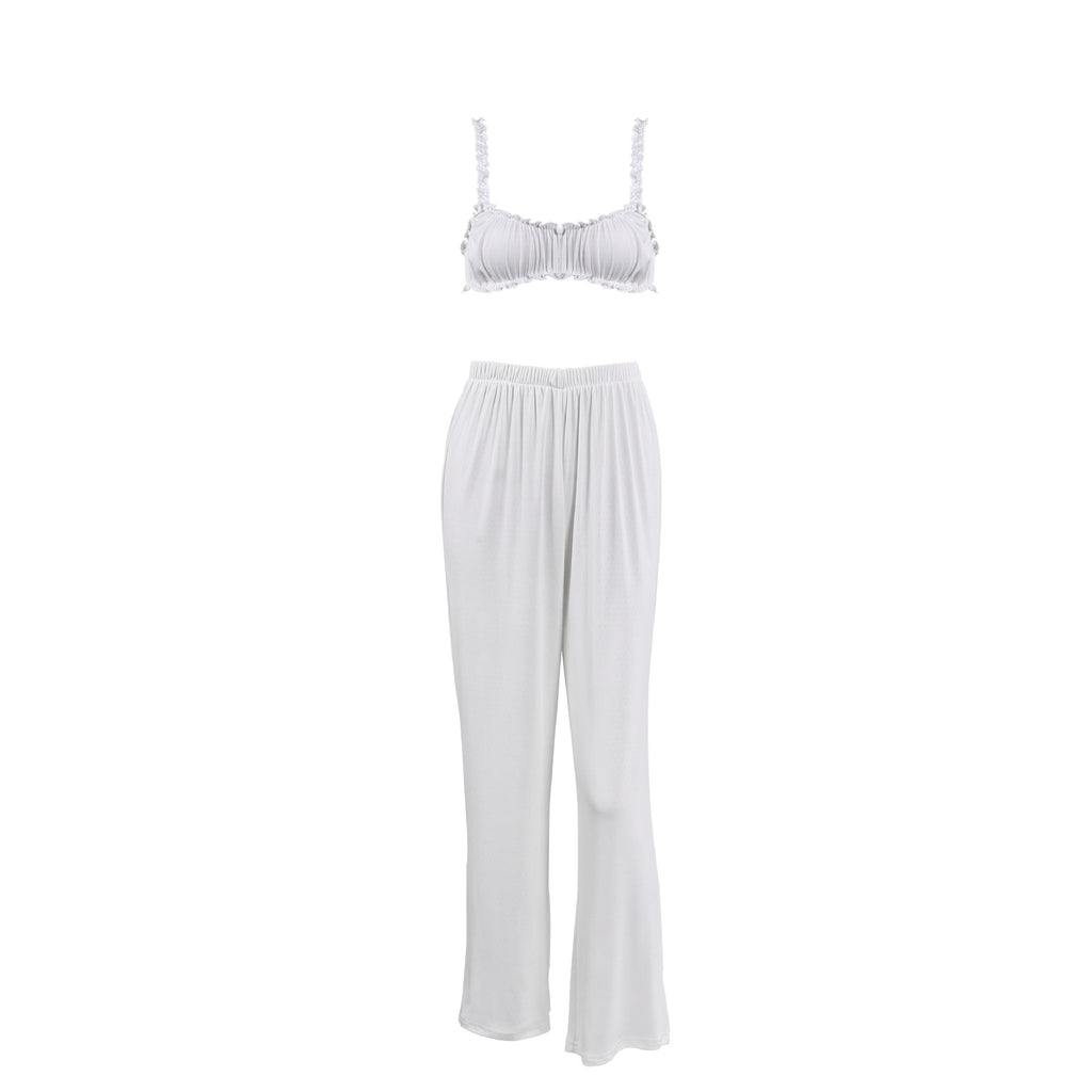 Women's Knitted Lace Pajama Set