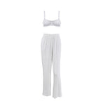 Women's Knitted Lace Pajama Set