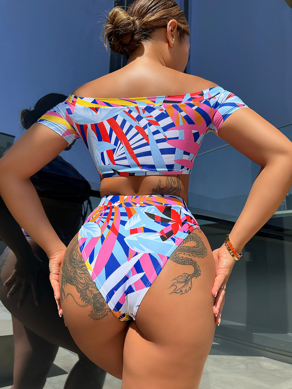 Printed Foreign Bikini Swimwear