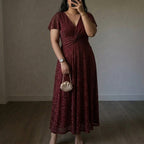 Women's Plus Size Sequin Swing Dress