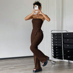 Women's Tube Top & Trousers Two-Piece Set
