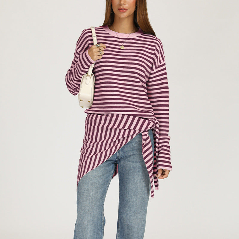 Sweater Shawl Autumn Winter round Neck Loose Fitting