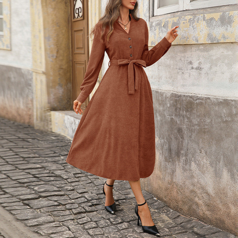 Women's Idle Solid Dress