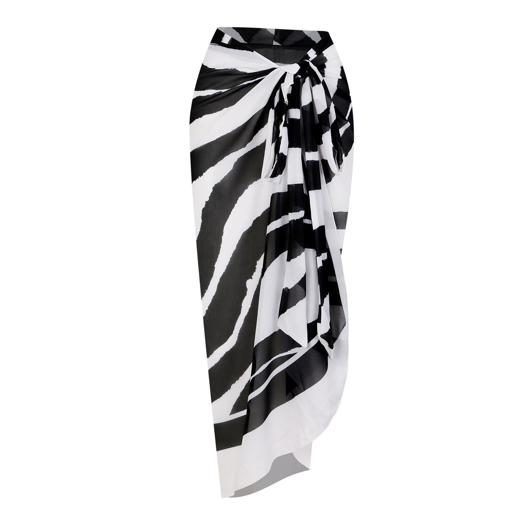 Black and White Stripe Skirt