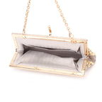 Women's Rhinestone Square Dinner Clutch Bag