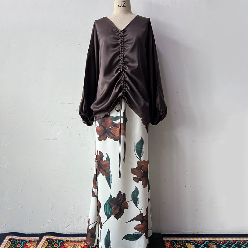 Black Top Heather Dress Suit