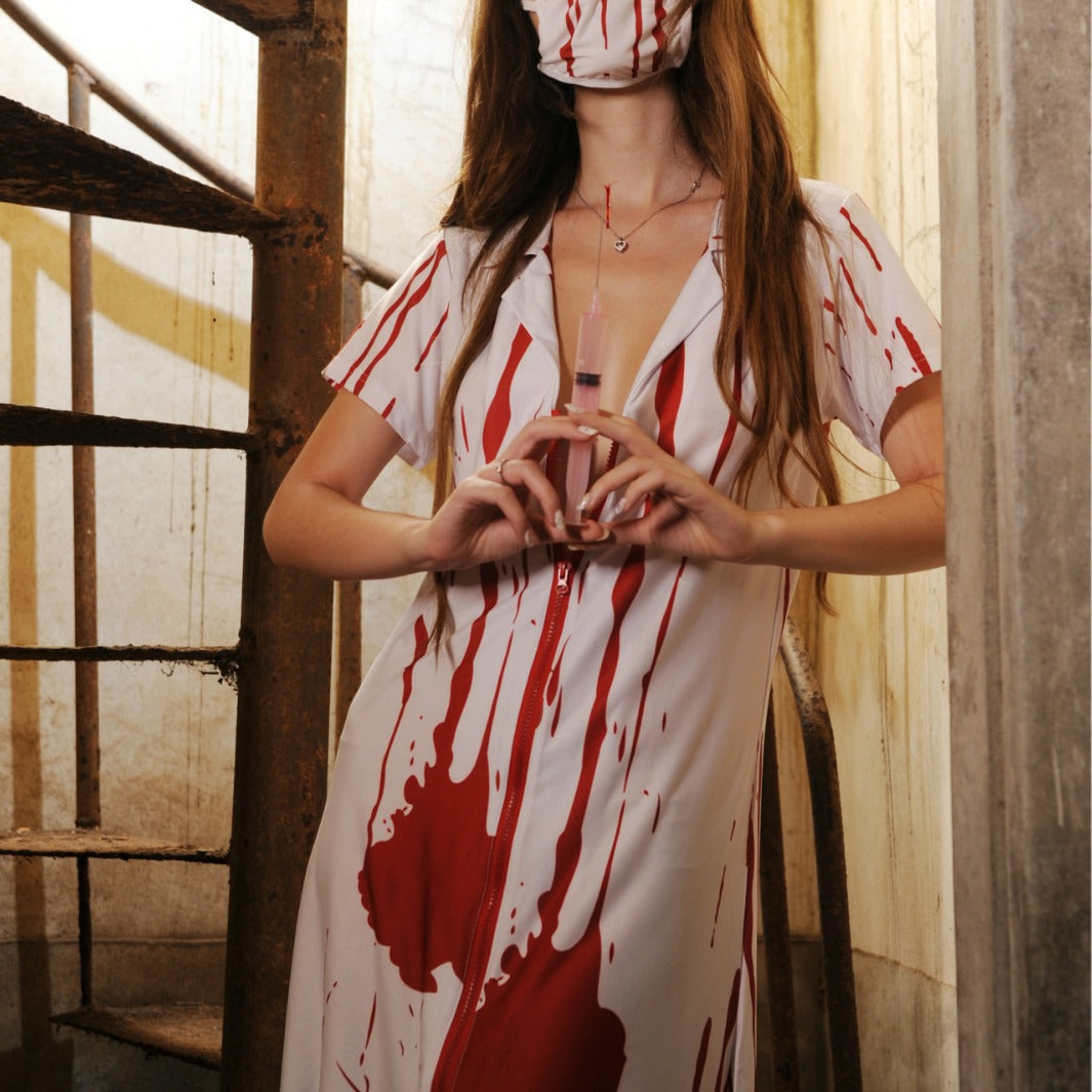 Vampire Nurse Halloween Lingerie Costume