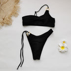 Pure Black Bikini Swimwear