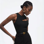 Women's Asymmetric Slim-Fit Cropped T-Shirt