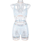 Ru Fan Car Strap Leg Uniform Temptation Sexy Lingerie Set