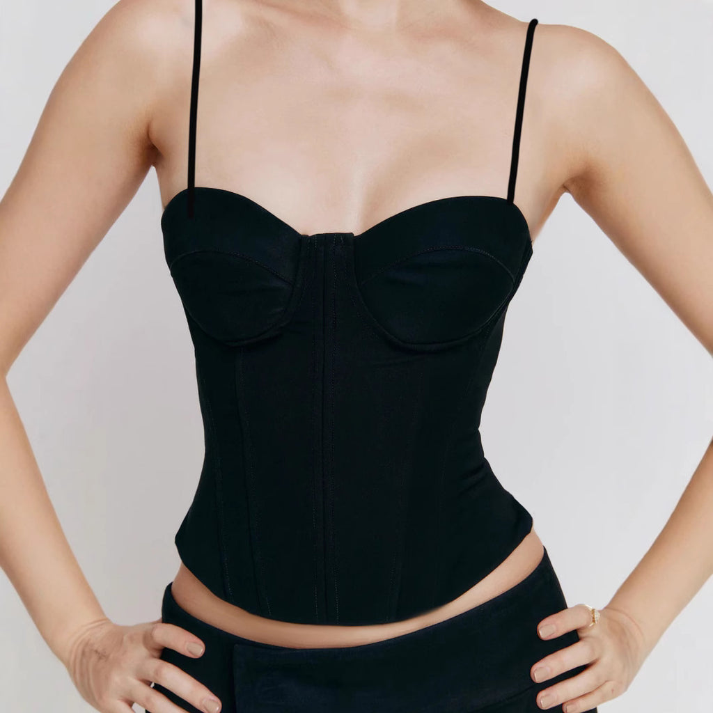 's Court Tube Top Boning Corset Waist Shaping Vest Adjustable