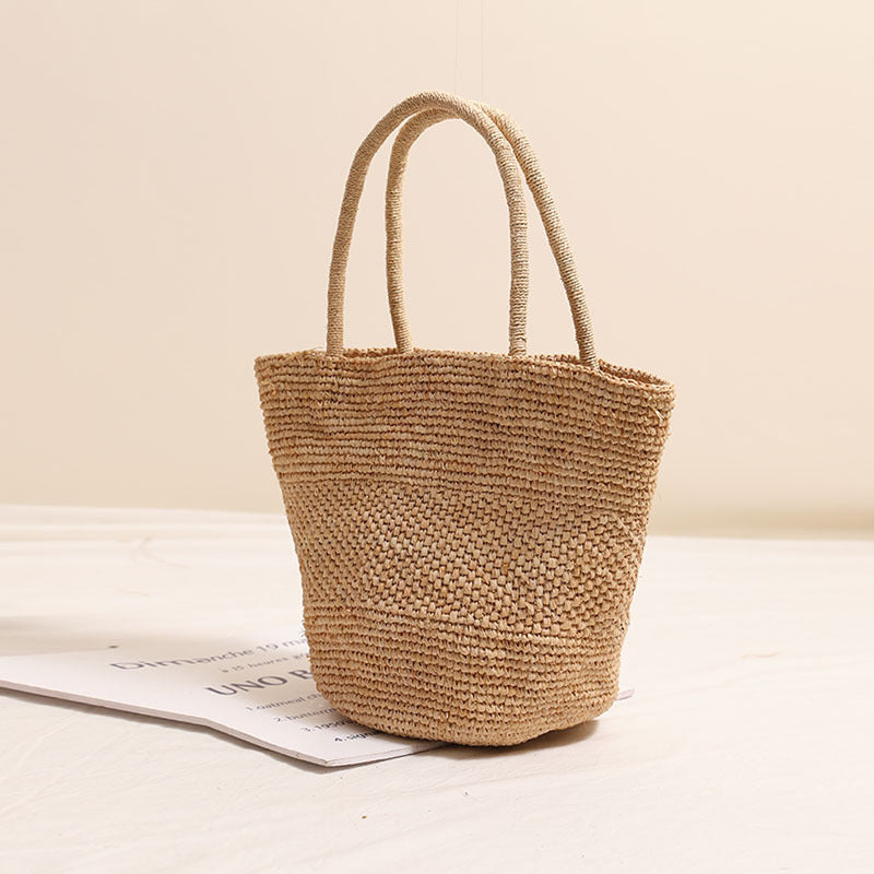 Women's Raffia Straw Tote Bag
