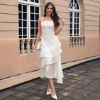 French Ceremony Cocktail Camisole Maxi Dress