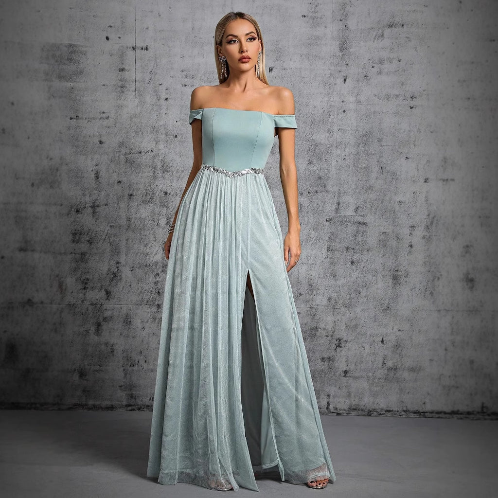 Women's Off-Shoulder Prom Evening Dress