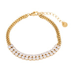Zircon Twin Bracelet Set