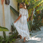 Artificial Cotton One-piece Swimwear