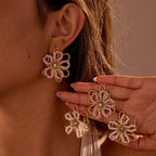 Women's Floral Stud Earrings