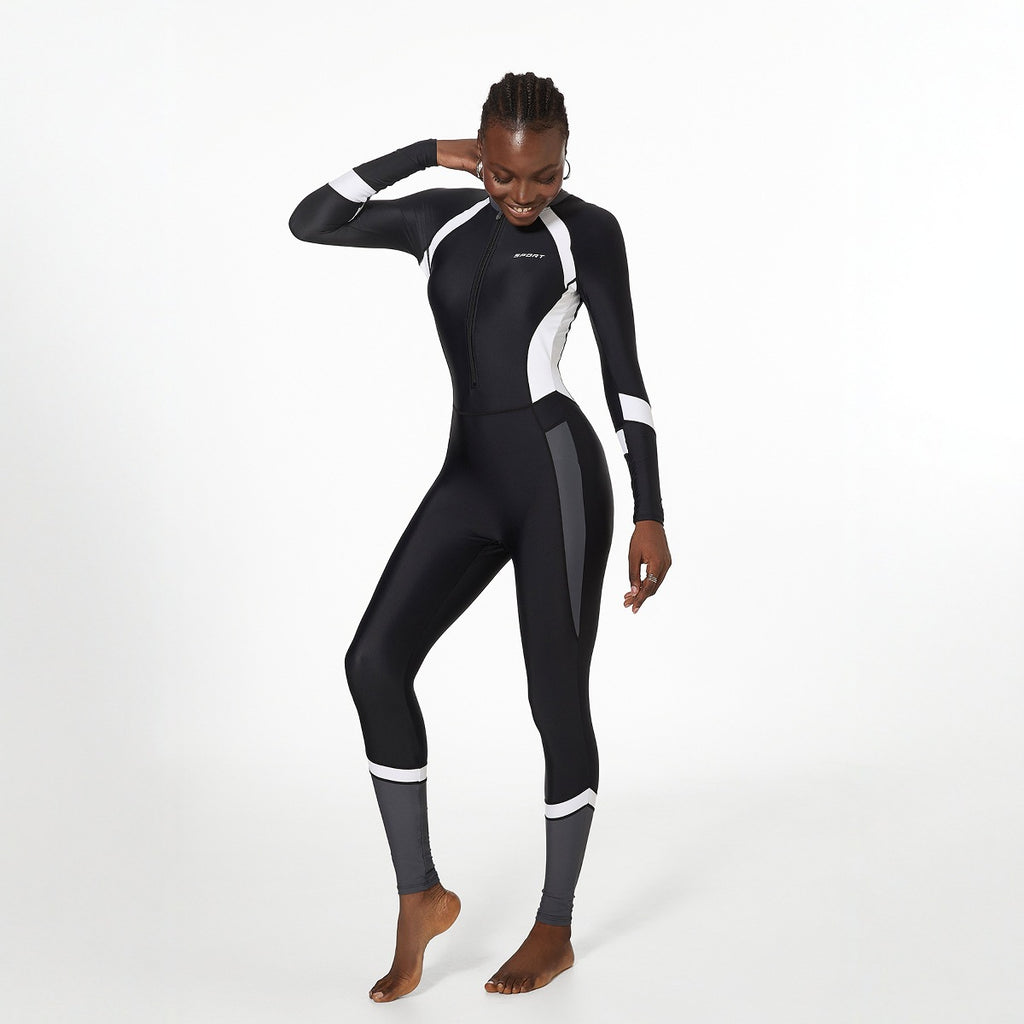 Long Sleeved One-piece Swimwear