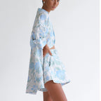 Long Shirt & Belted Shorts Set