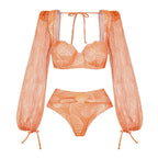 Orange Split Swimsuit