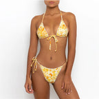 Printed Lace Bikini Swimwear