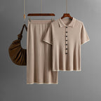 Women's Knit Two-Piece Skirt Set