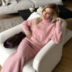 Autumn Winter Loose Knitting Women Wool Blended Sweater
