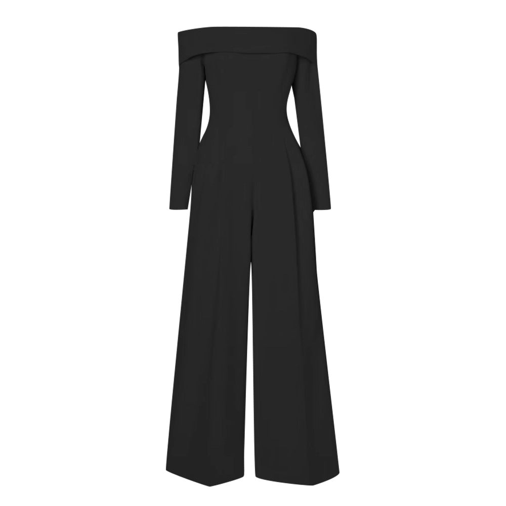 Women's Off-Shoulder Wide-Leg Jumpsuit