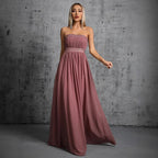 Women's Tube Top Evening Dress