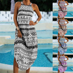 Printed Sleeveless Summer Dress