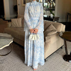 Women's Backless Long Sleeve Dress