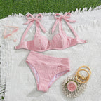 Solid One-piece Swimwear
