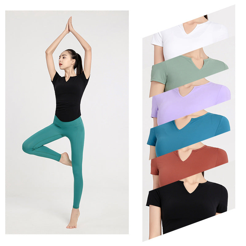 Quick-Dry Slim Fit Yoga T-Shirt
