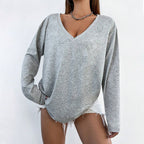 Women’s Long-Sleeve Slim-Fit Basic Top