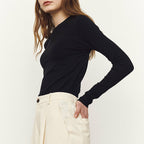 Women's High Elastic Slim Fitting Basic T-Shirt Bottoming Shirt