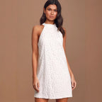 Women's Lace Halter Dress