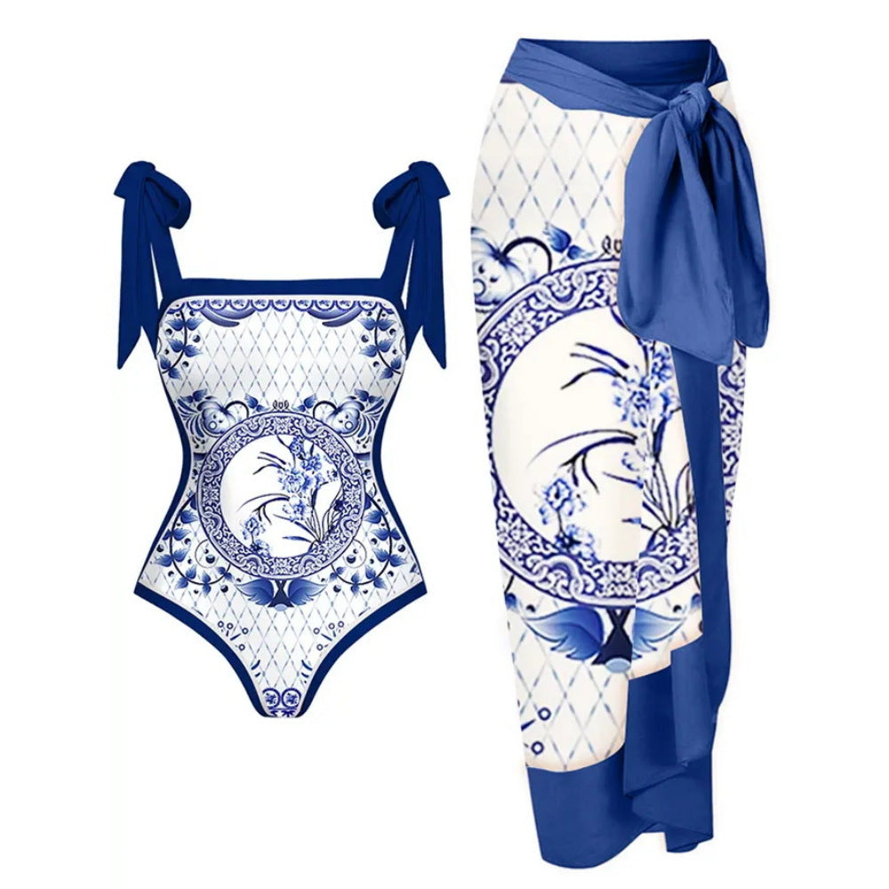 Multi Color One-piece Swimwear