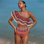 Shoulder Double Bikini Swimwear