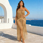 Women's Backless Halter Dress