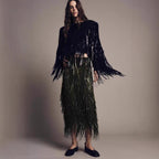 Sequin Tassels Party Skirt Autumn Winter