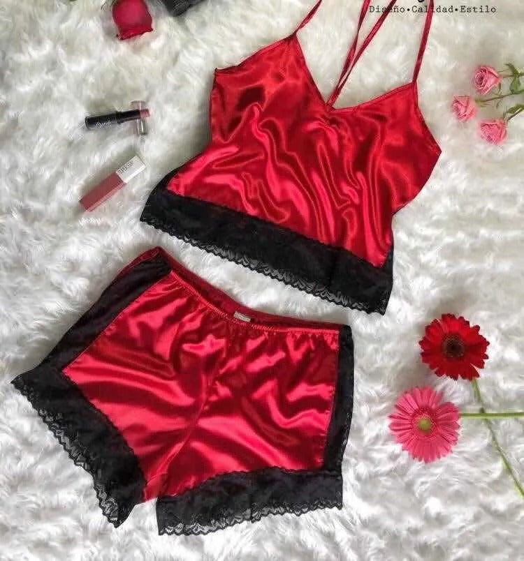 Imitation Silk Pajamas Lingerie