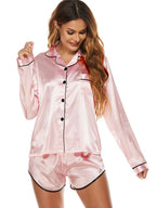 Artificial Silk Pajamas Lingerie