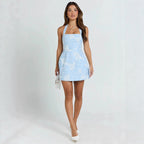 Women's Tube Top Pullover Short Niche Floral Dress