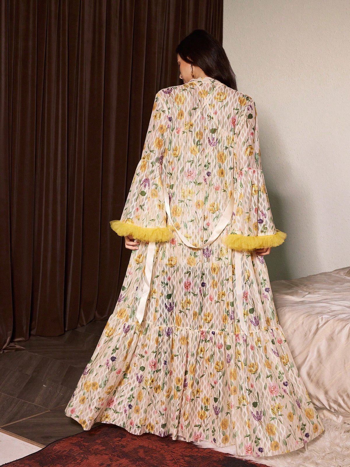 Yellow Outerwear Gown