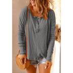 Autumn Winter Solid Color Bottoming Shirt Wo Knitted U-Collar Pullover Long Sleeve Top
