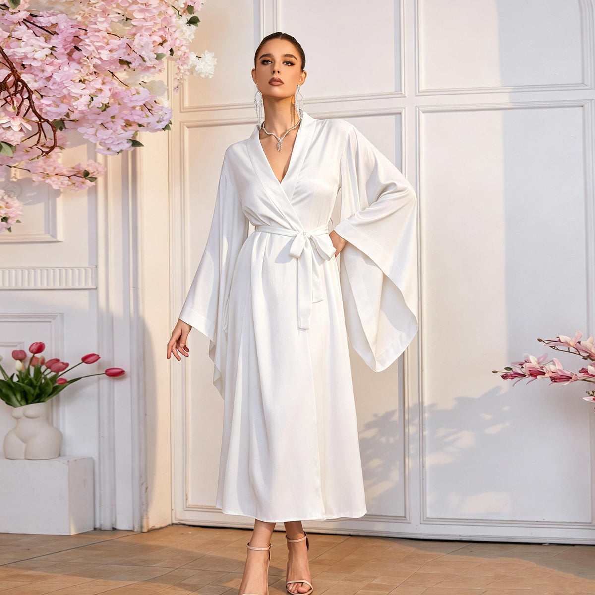 Silky Satin Long Robe