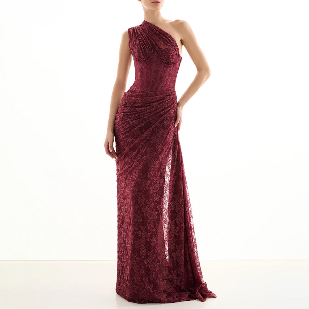 Women's Lace Backless Dress