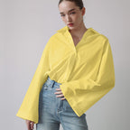 Women's French Simplicity Commuting Elegant Shirt Women Autumn Polo Collar Long Sleeve Single Breasted Loose Casual Top