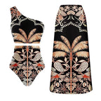 Coconut One Shoulder Suit