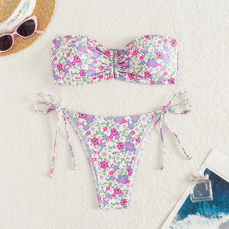 Tube Top One-piece Swimwear